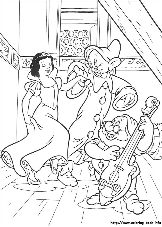 Snow White coloring picture